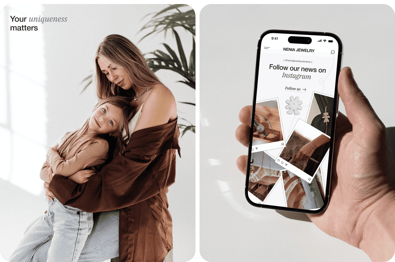 UX/UI design and website development, brand identity, and jewelry builder development - goodface.agency