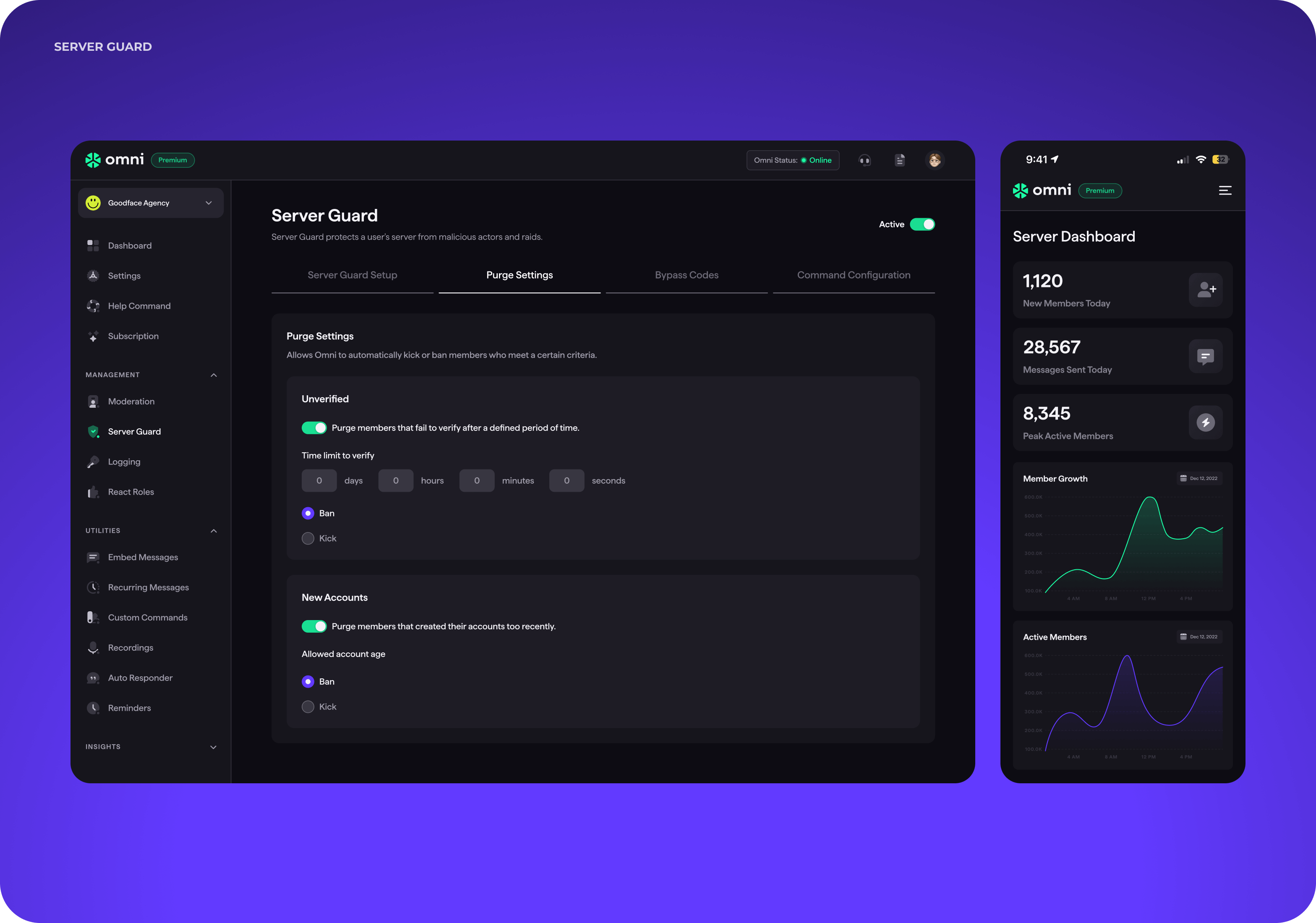 11. Goodface agency - case Omni - Server Guard.png - UX/UI design and development for SaaS solution for Discord app - goodface.agency