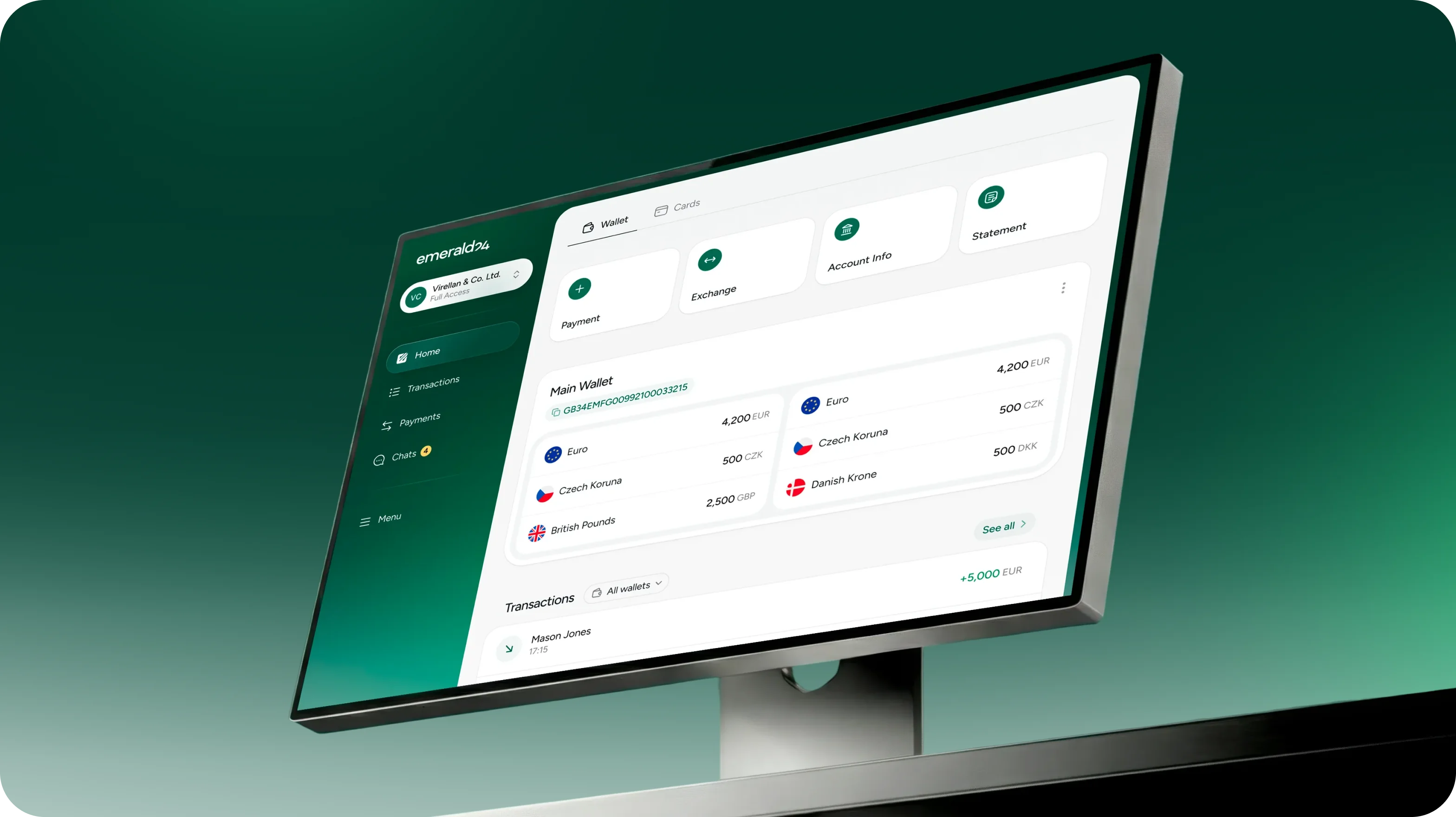 Emerald24 — UX/UI дизайн і розробка сайту для необанку - goodface.agency