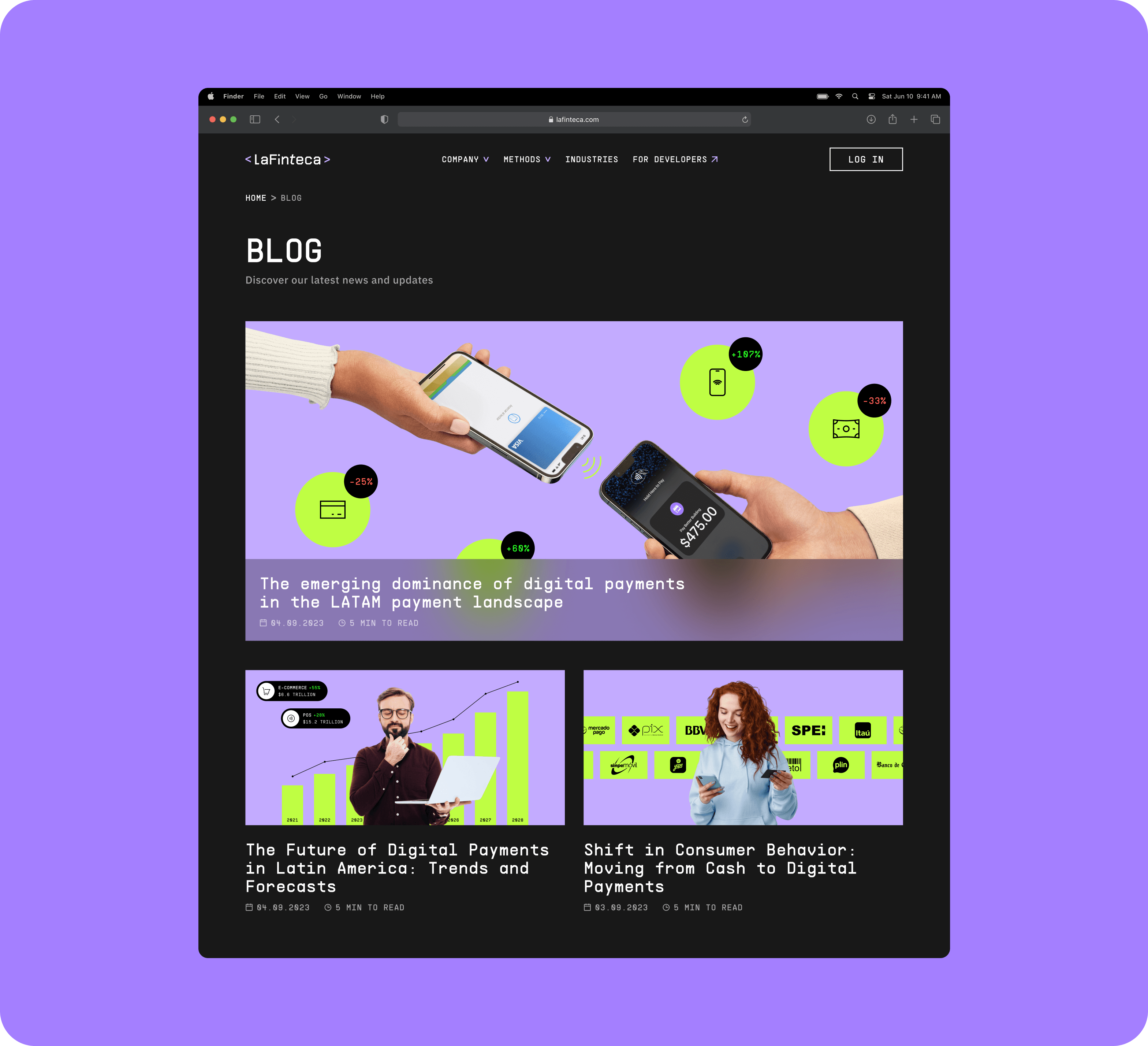 LaFinteca: Айдентика, UX/UI і веб-розробка. Goodface agency - goodface.agency