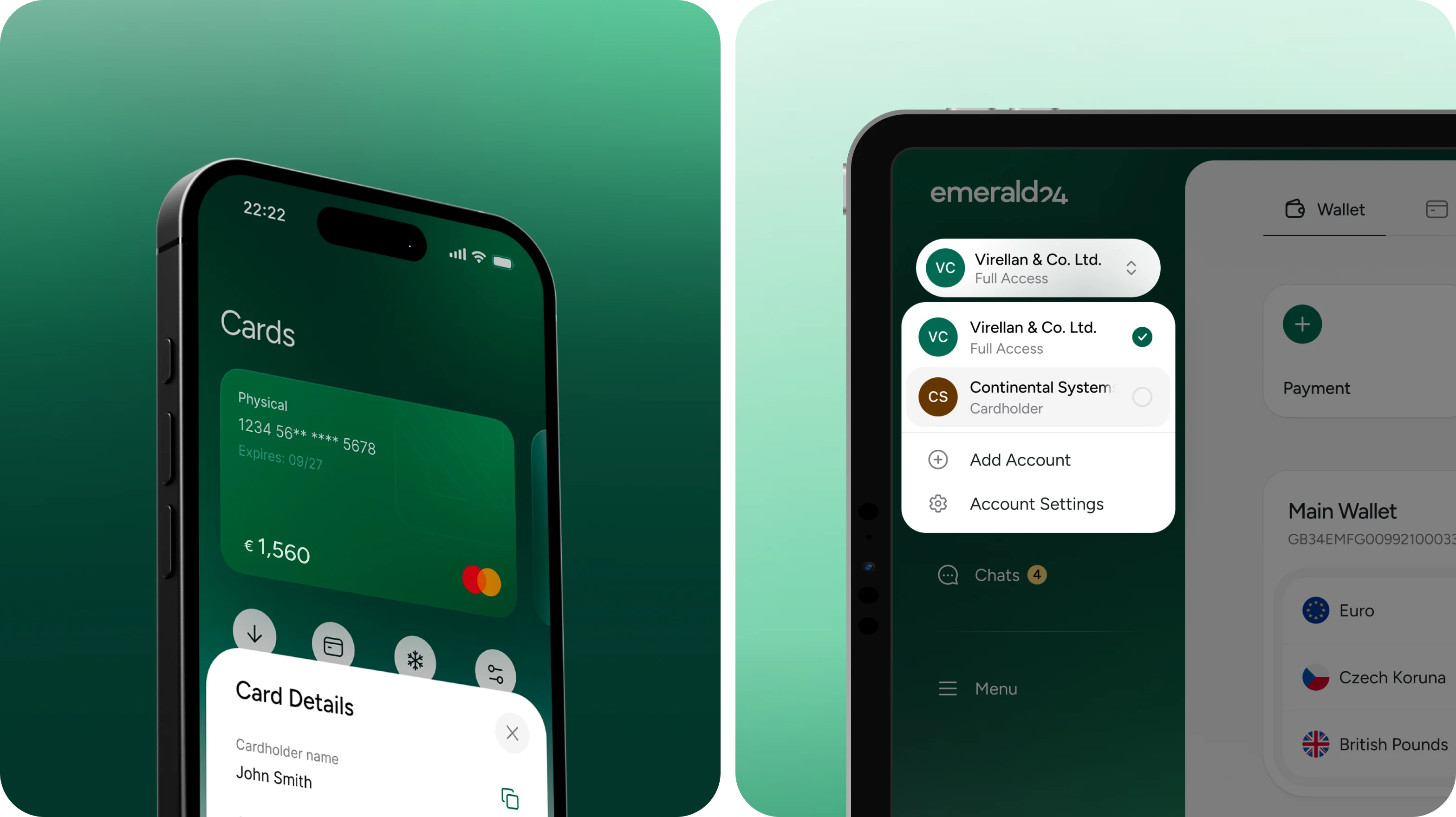 Emerald24 — UX/UI дизайн і розробка сайту для необанку - goodface.agency