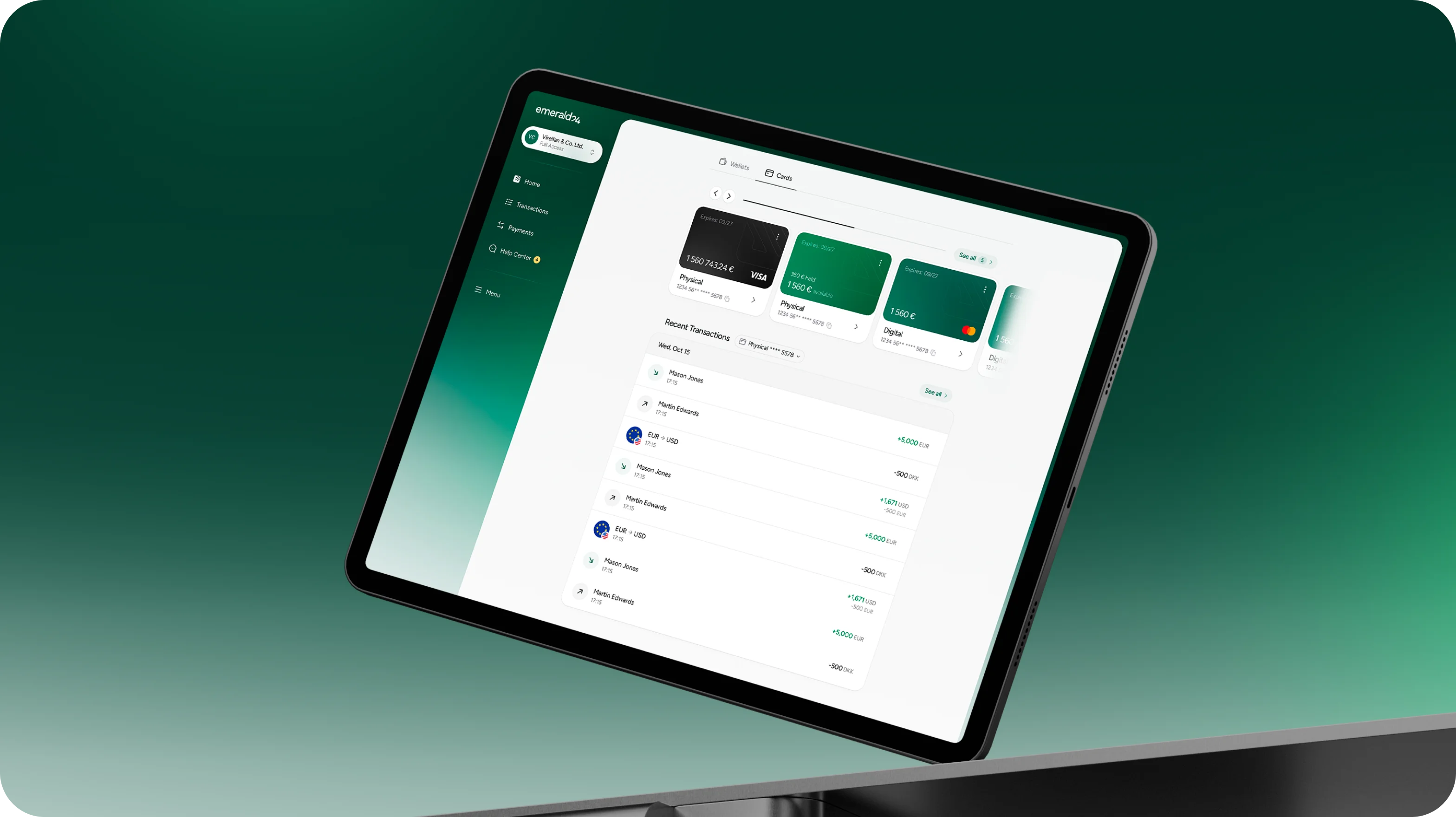 Emerald24 — UX/UI дизайн і розробка сайту для необанку - goodface.agency