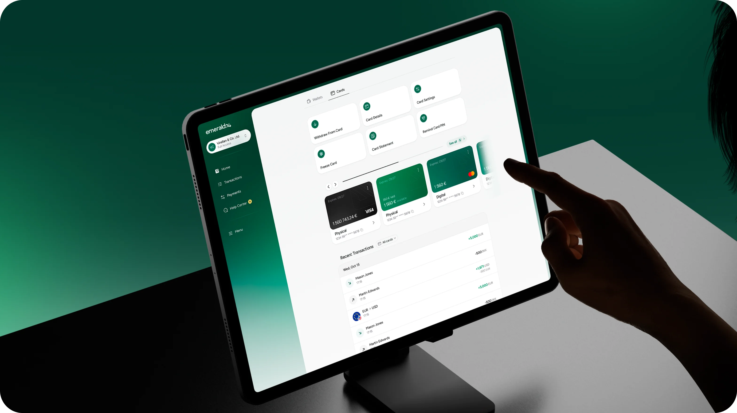 Emerald24 — UX/UI дизайн і розробка сайту для необанку - goodface.agency