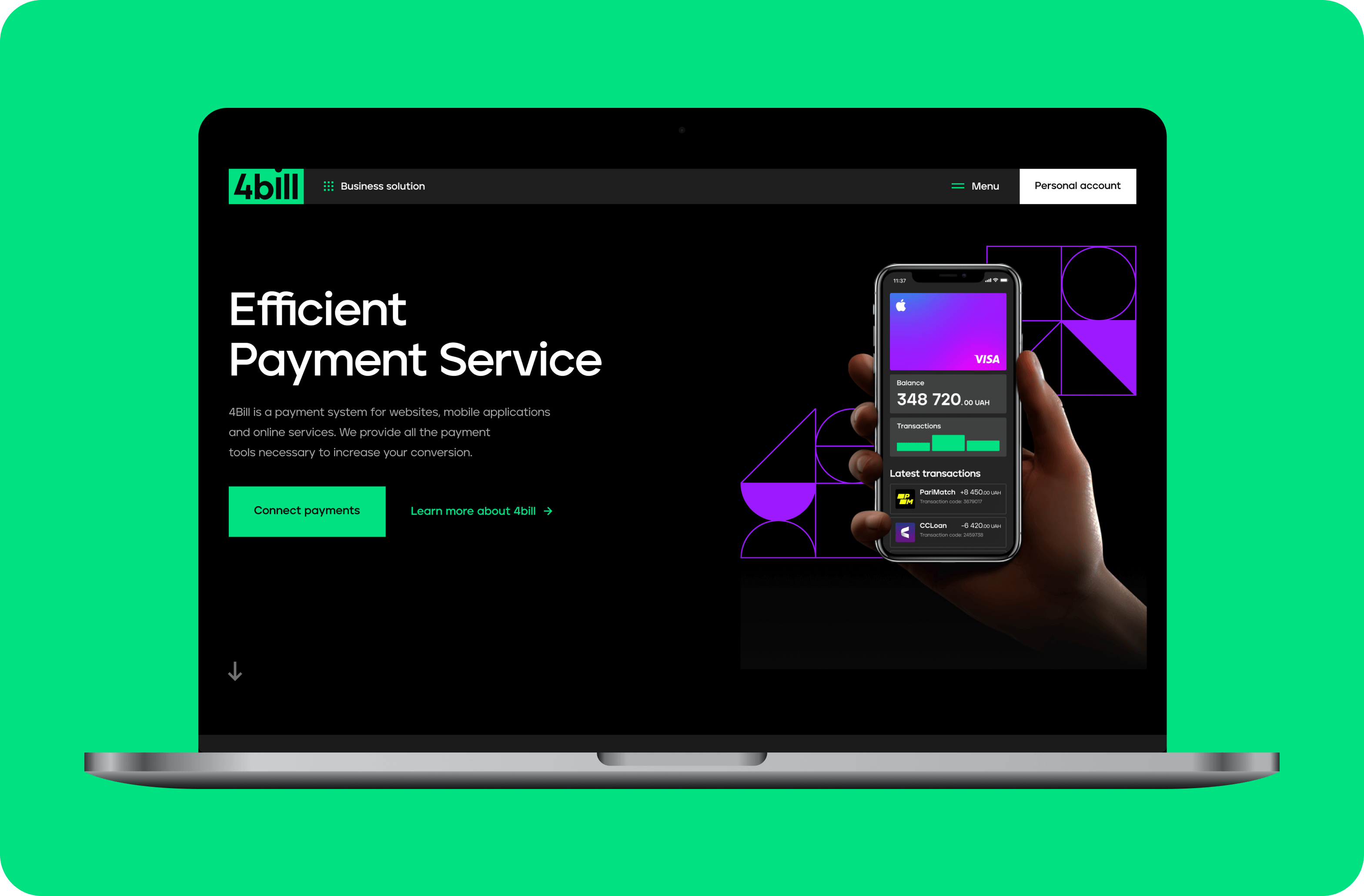 1.png - Development of a large corporate website, logo and identity redesign for a payment provider - goodface.agency
