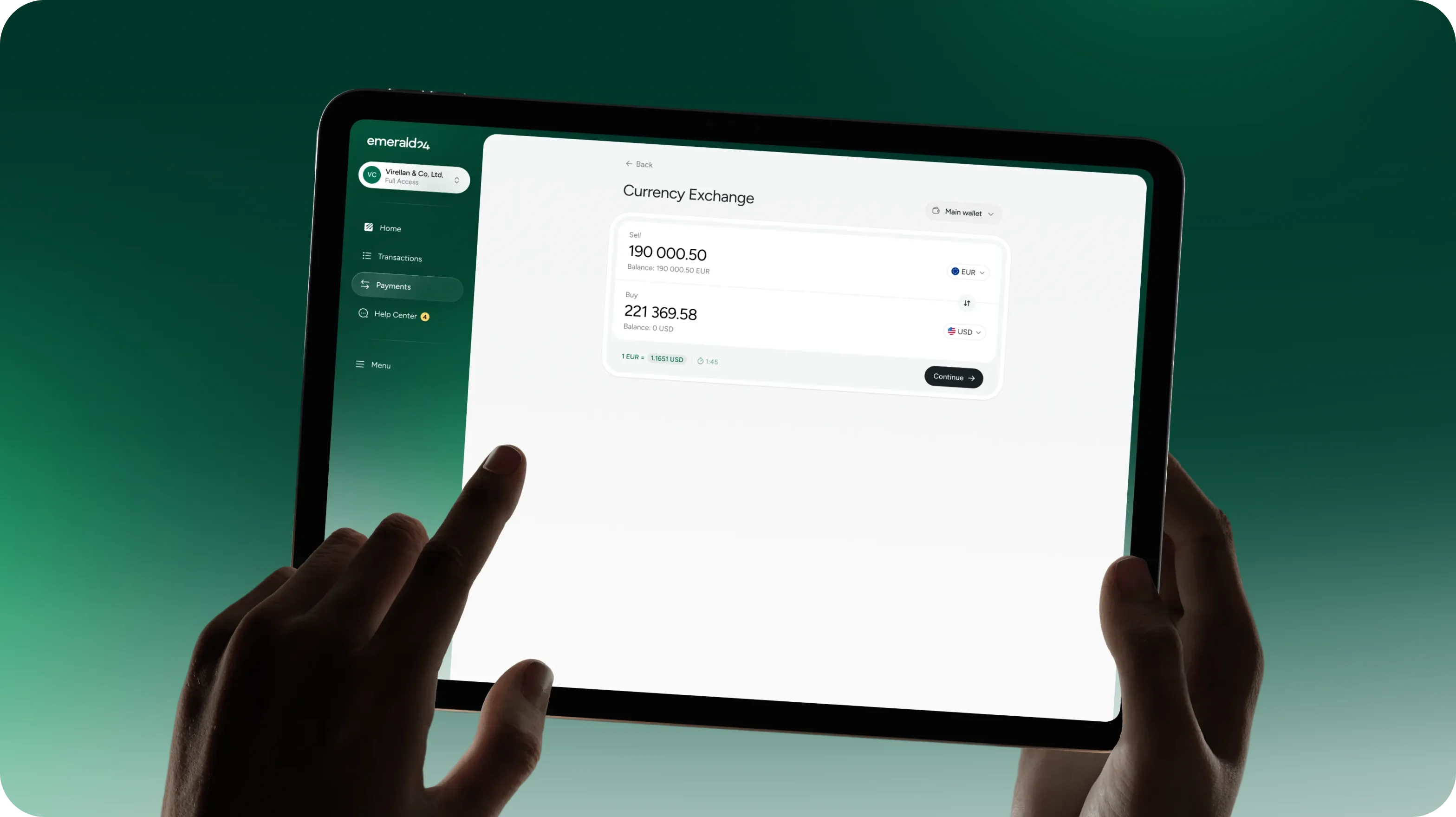 Emerald24 — UX/UI дизайн і розробка сайту для необанку - goodface.agency