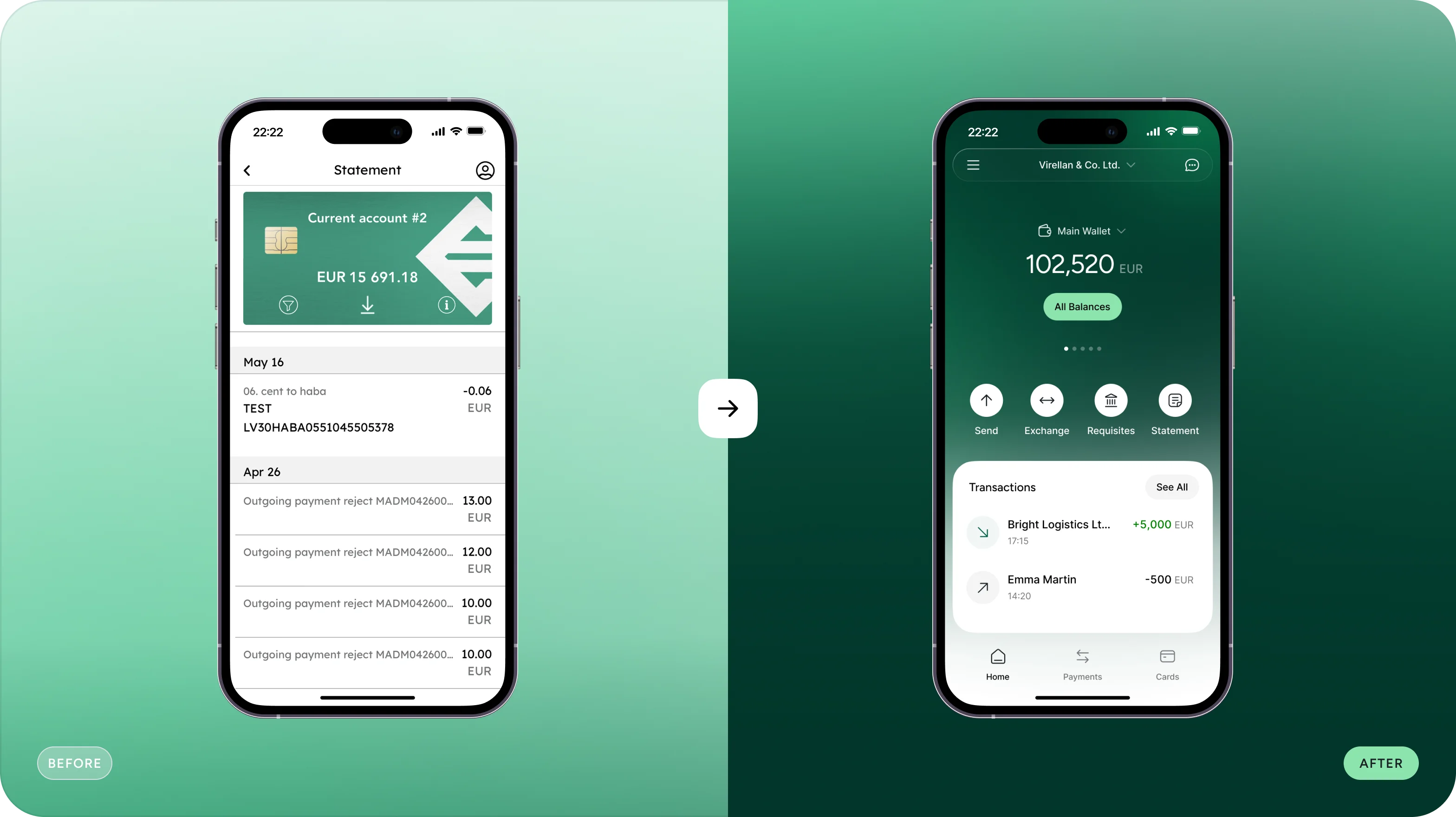 Emerald24 — UX/UI дизайн і розробка сайту для необанку - goodface.agency