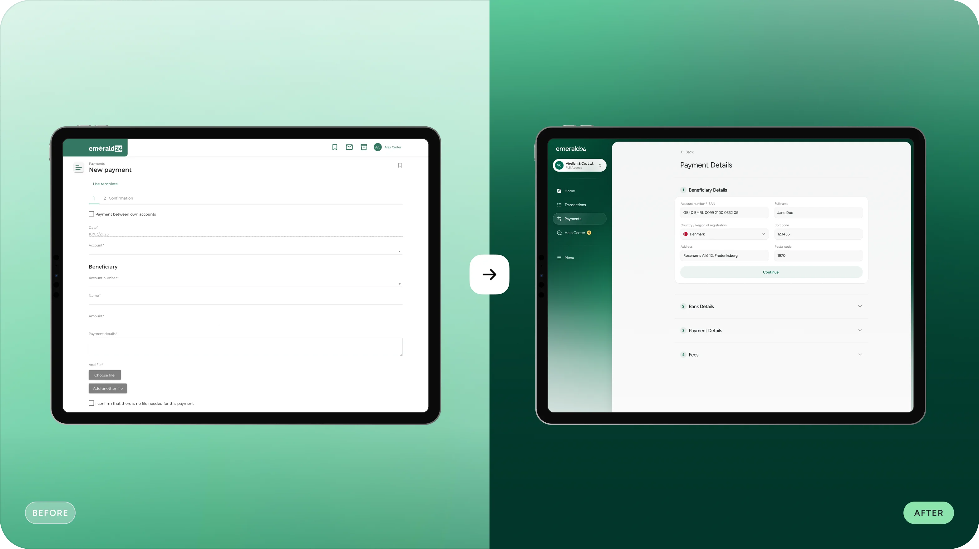 Emerald24 — UX/UI дизайн і розробка сайту для необанку - goodface.agency