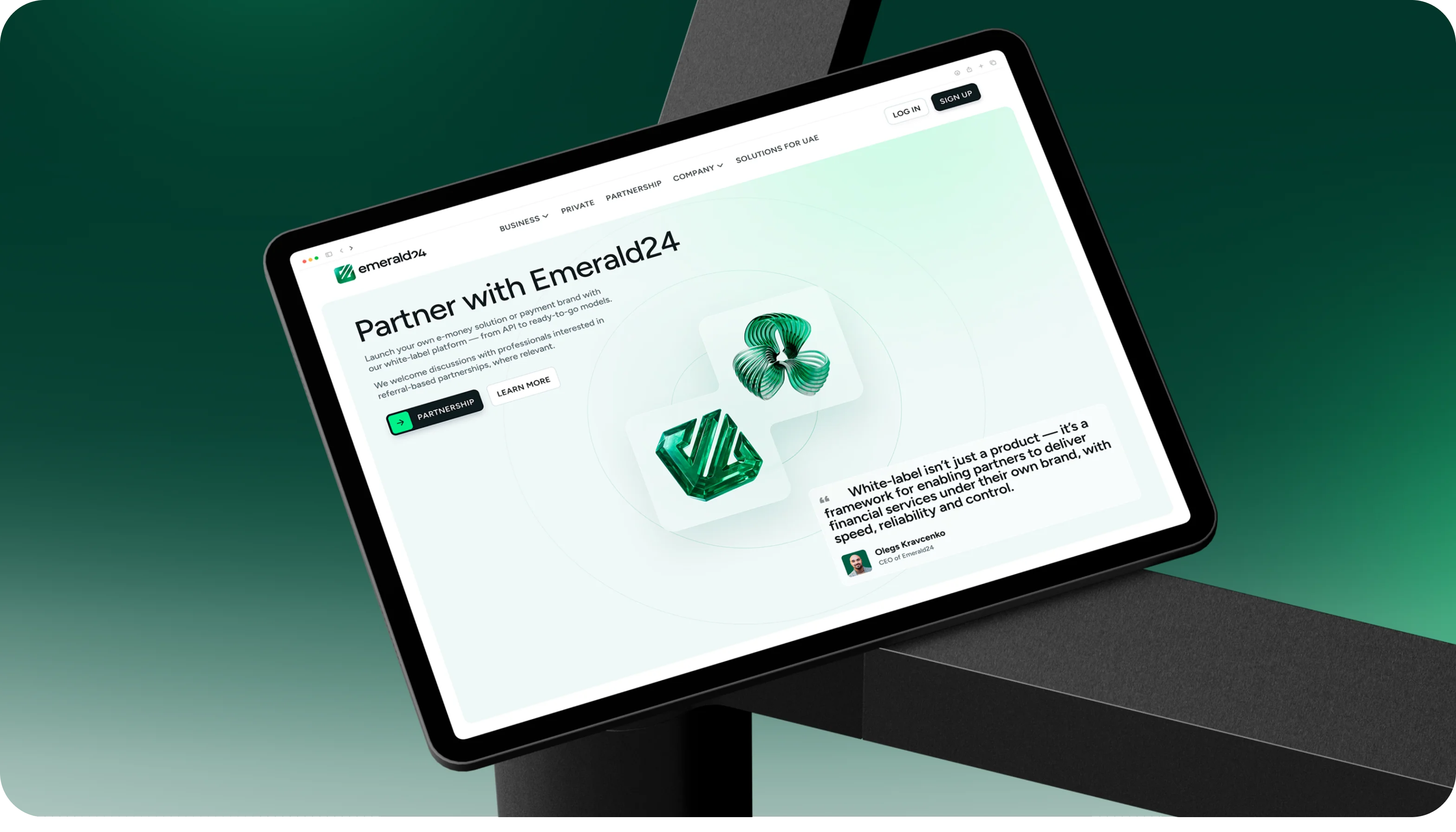 Emerald24 — UX/UI дизайн і розробка сайту для необанку - goodface.agency