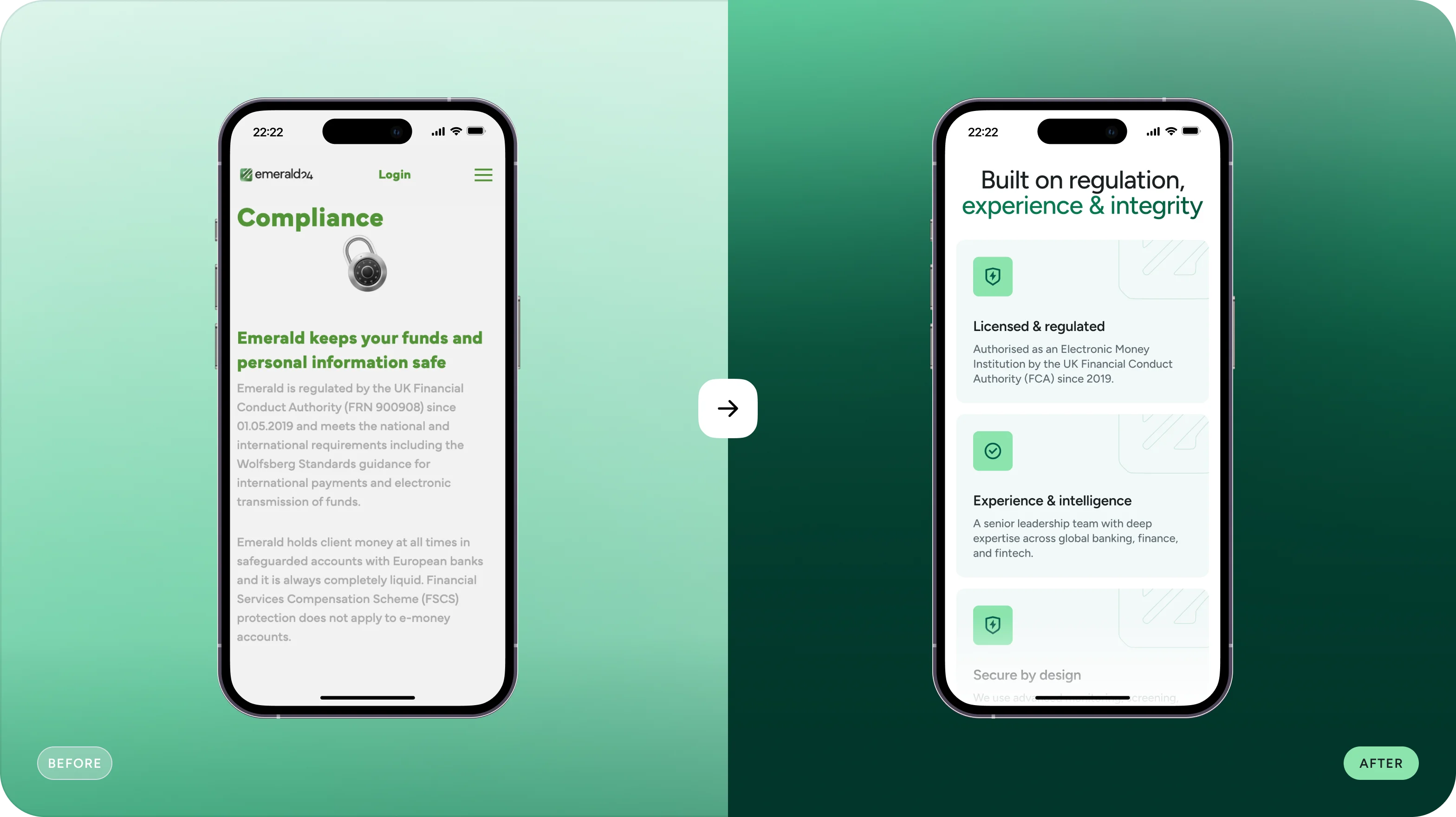 Emerald24 — UX/UI дизайн і розробка сайту для необанку - goodface.agency