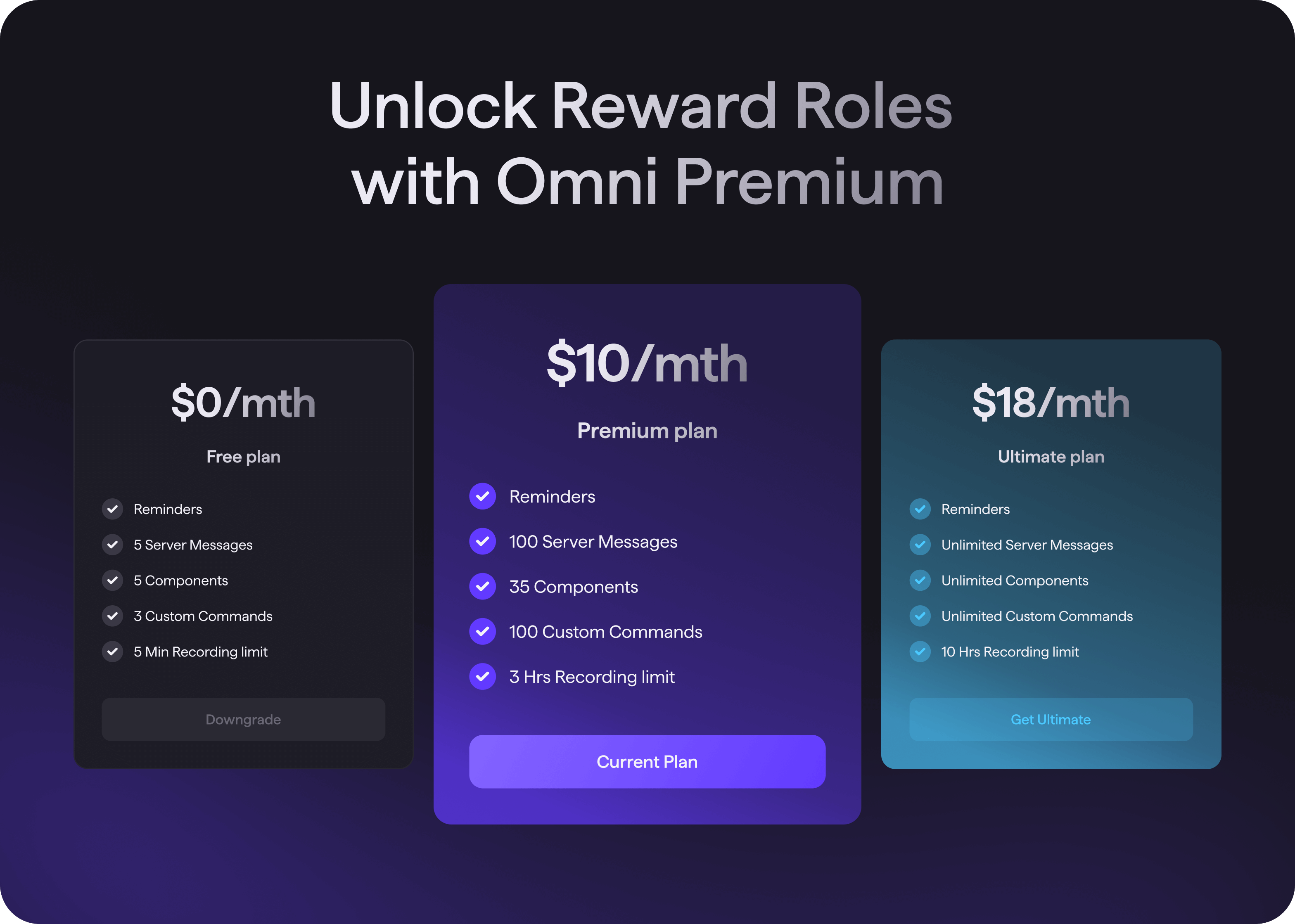 9. Goodface agency - case Omni - Pricing Cards.png - UX/UI design and development for SaaS solution for Discord app - goodface.agency