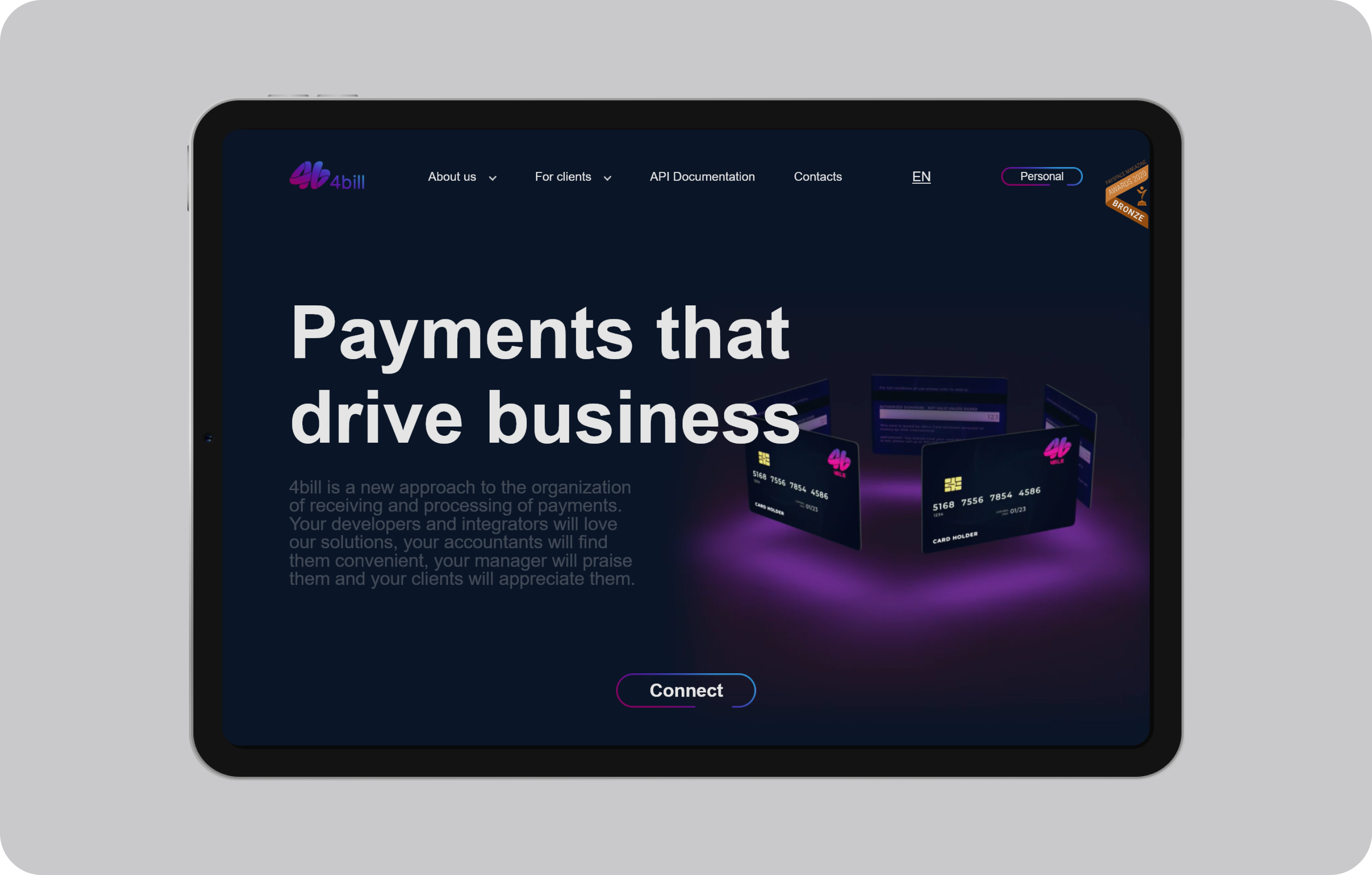 Before.png - Development of a large corporate website, logo and identity redesign for a payment provider - goodface.agency
