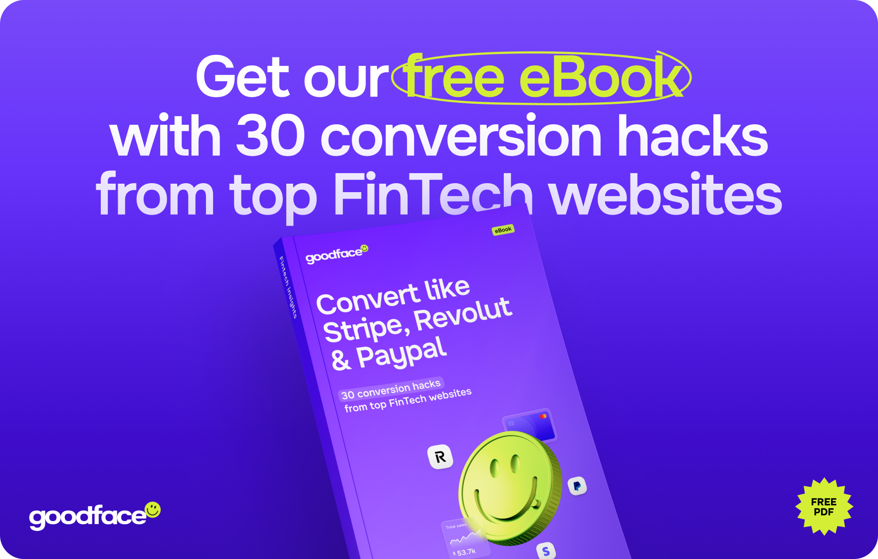 Engage visitors from the first screen – FinTech by Goodface - goodface.agency