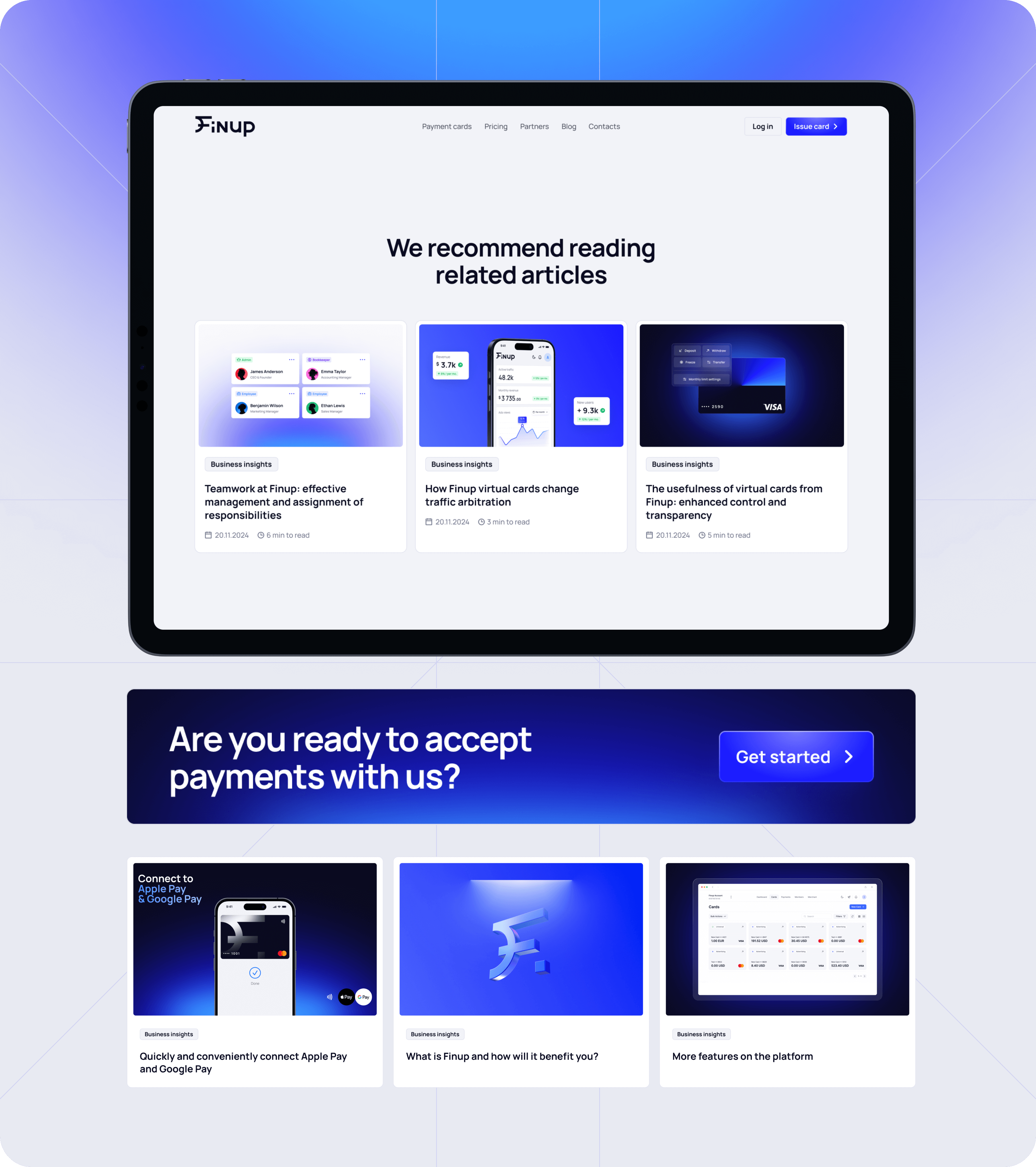 Finup rebranding: Website development, UX/UI design, brand identity design – Goodface - goodface.agency