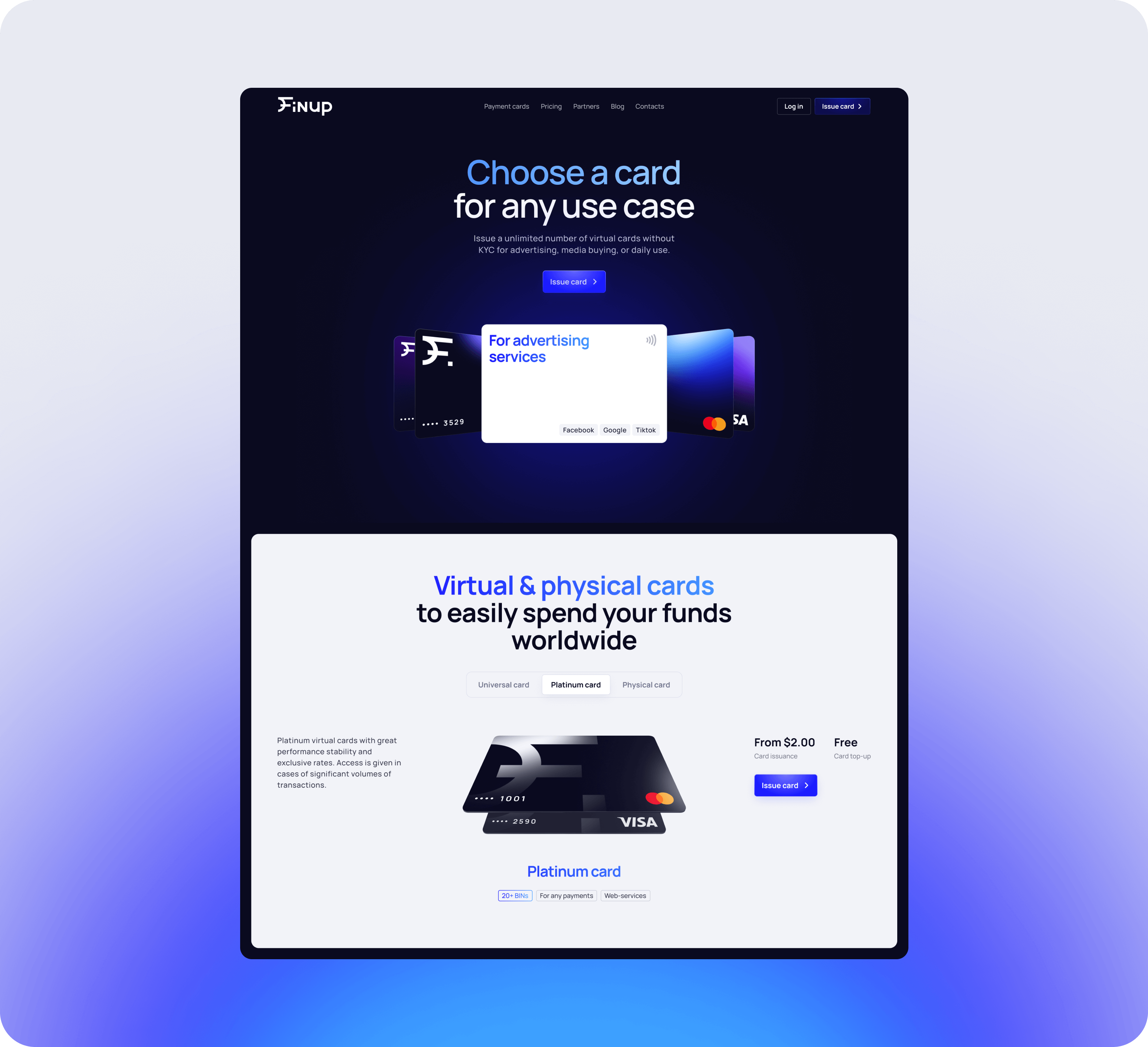 Finup rebranding: Website development, UX/UI design, brand identity design – Goodface - goodface.agency