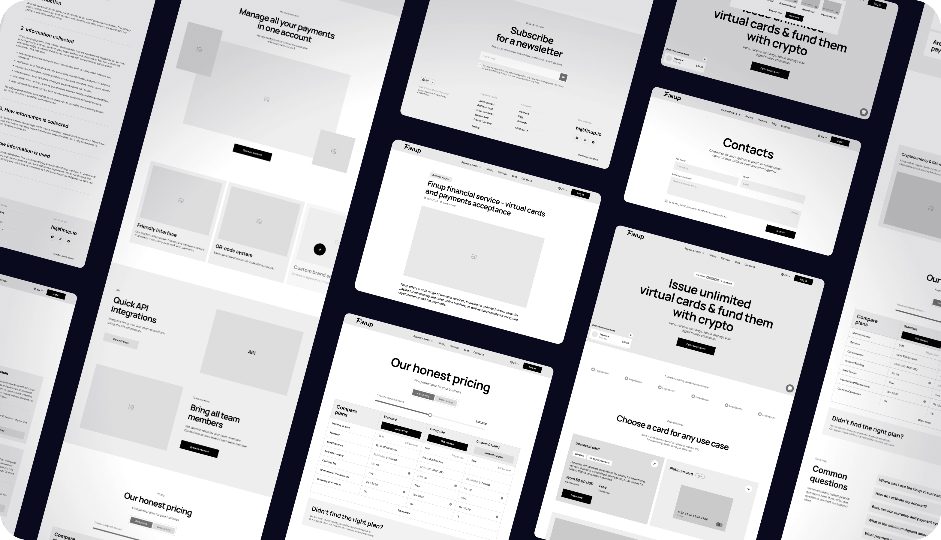 Finup rebranding: Website development, UX/UI design, brand identity design – Goodface - goodface.agency