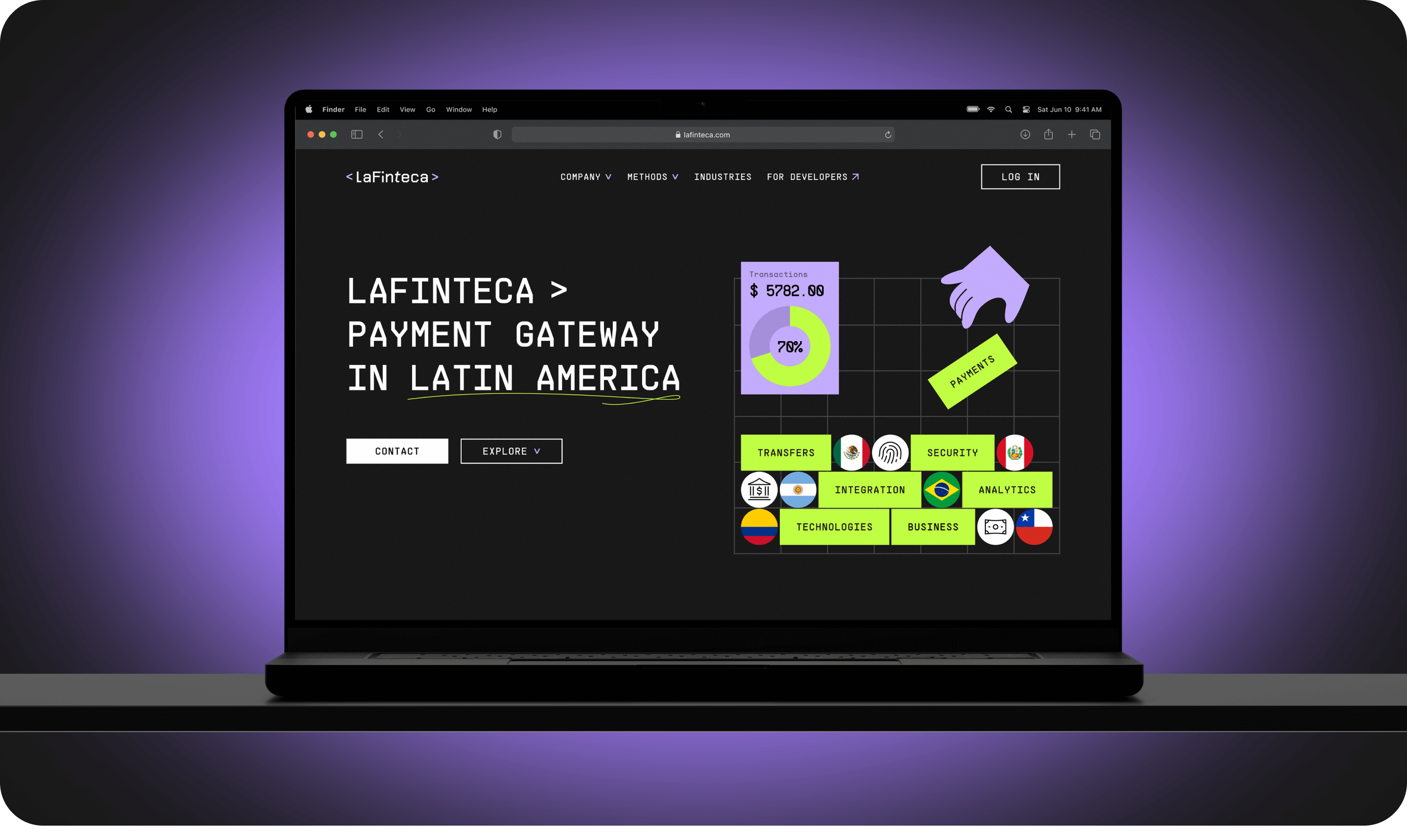 LaFinteca: Brand Identity design and Website Development for fintech company in LATAM – Goodface - goodface.agency