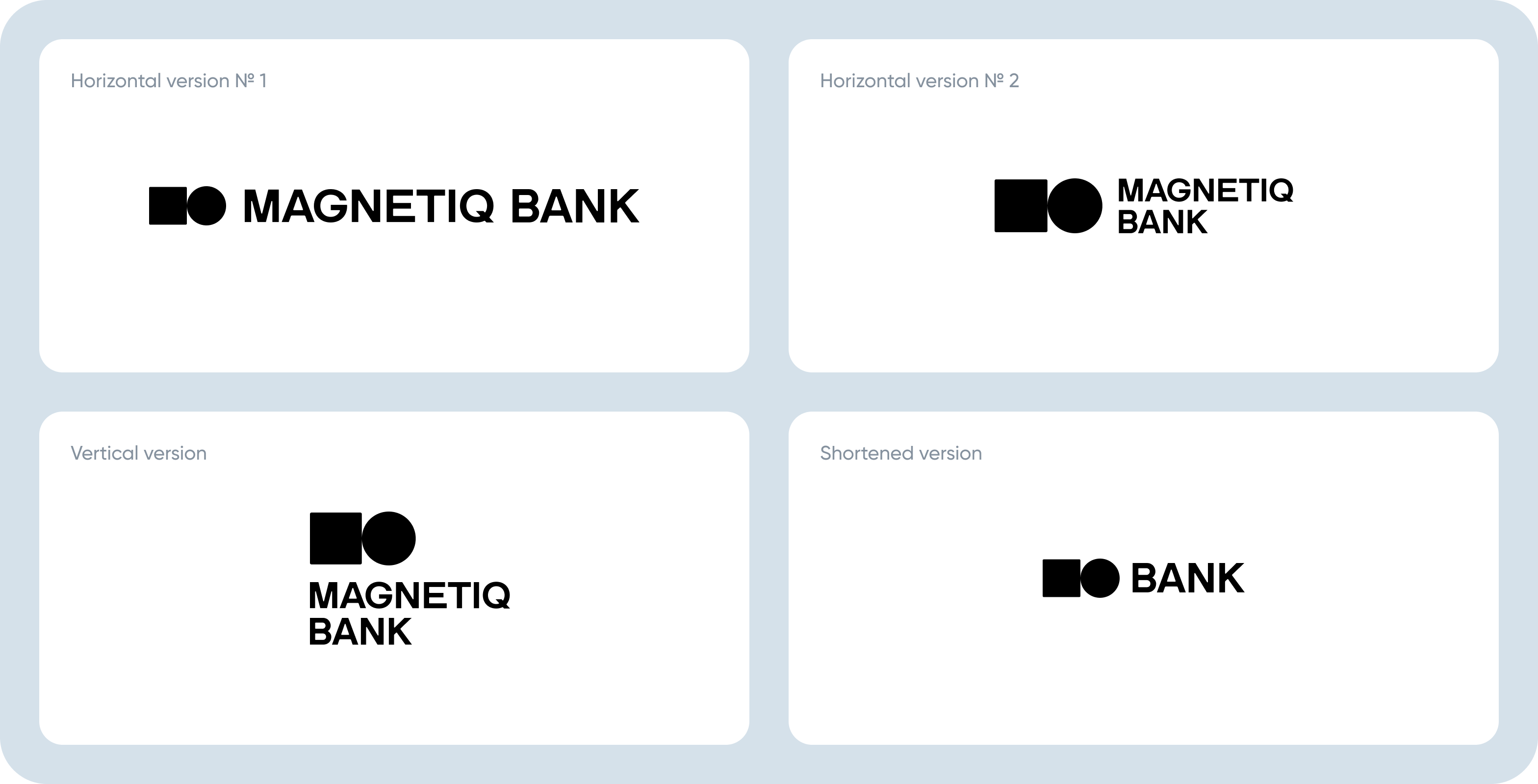 Goodface agency - Magnetiq Bank case - Magnetiq bank logo variety.png - Magnetiq bank rebranding: logo & brand identity, web development – Goodface - goodface.agency