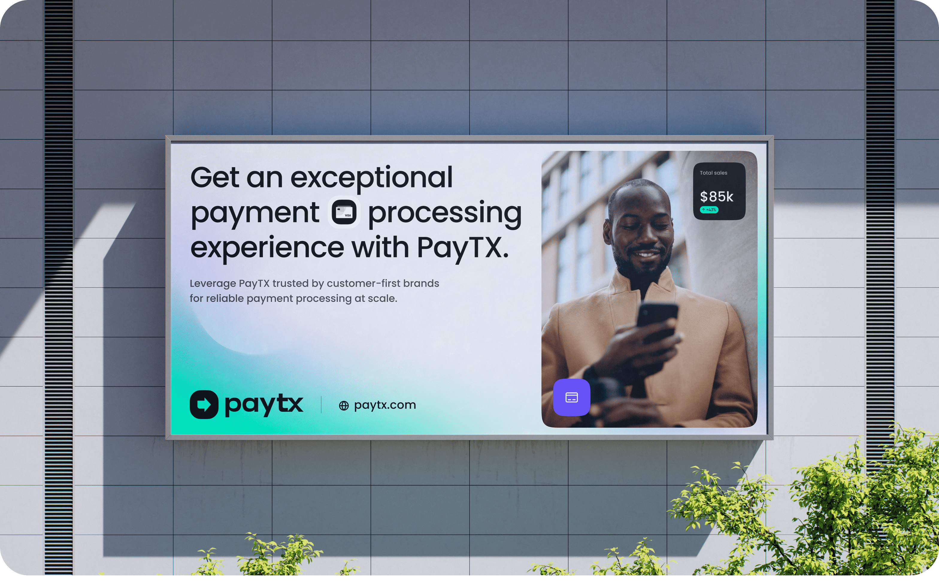 PayTX project: UX/UI Design, website development, logo, brand identity - goodface.agency