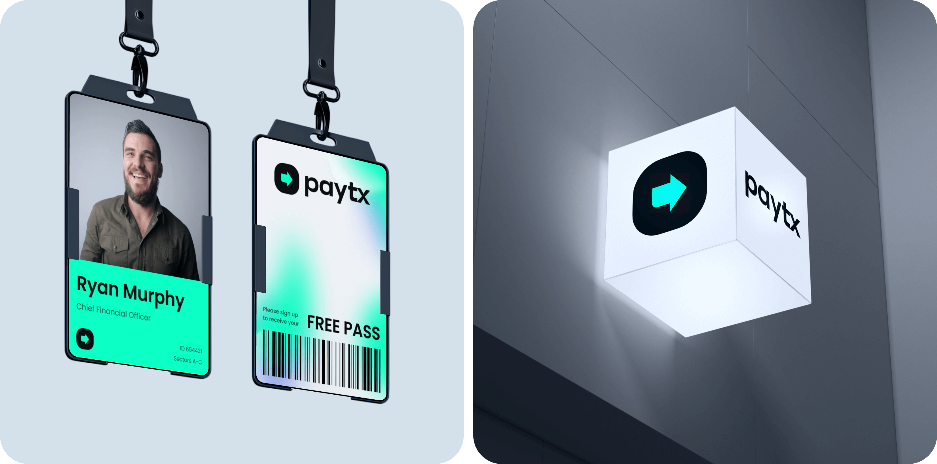 PayTX project: UX/UI Design, website development, logo, brand identity - goodface.agency