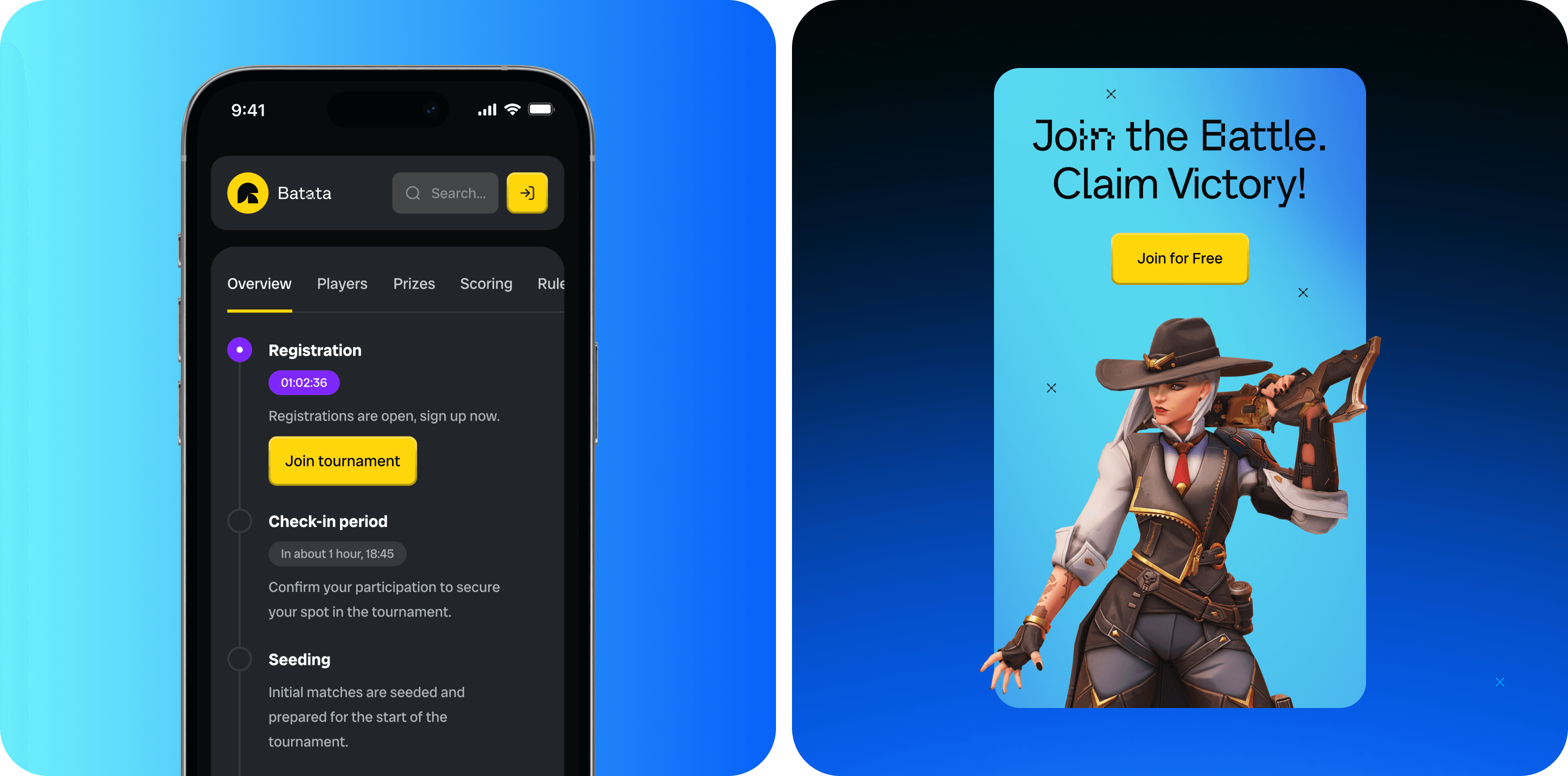 Batata: UX/UI design of an eSports platform – Goodface - goodface.agency