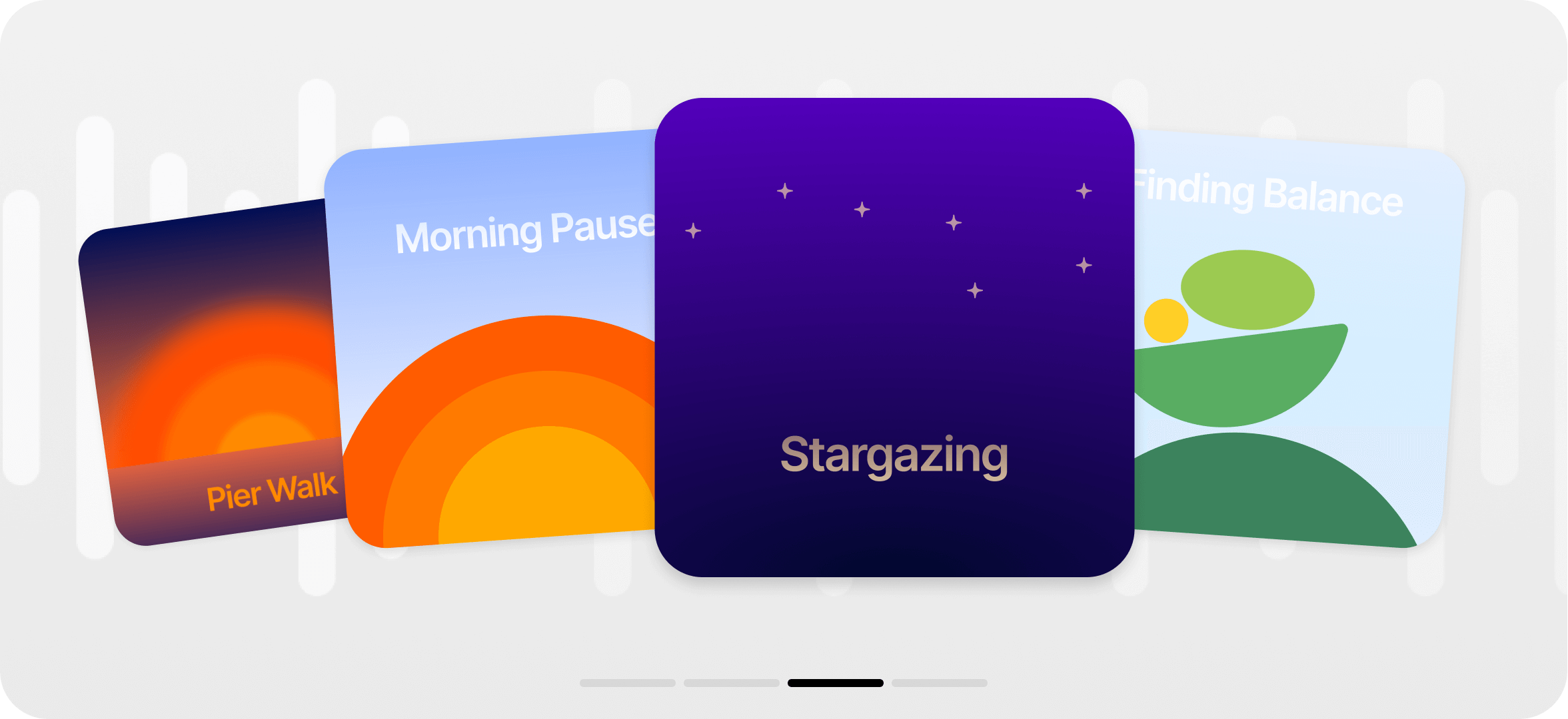 Goodface agency, case NeuroModus, Helpcasts, cards.png - UX/UI design of a mobile app for a mental health startup - goodface.agency