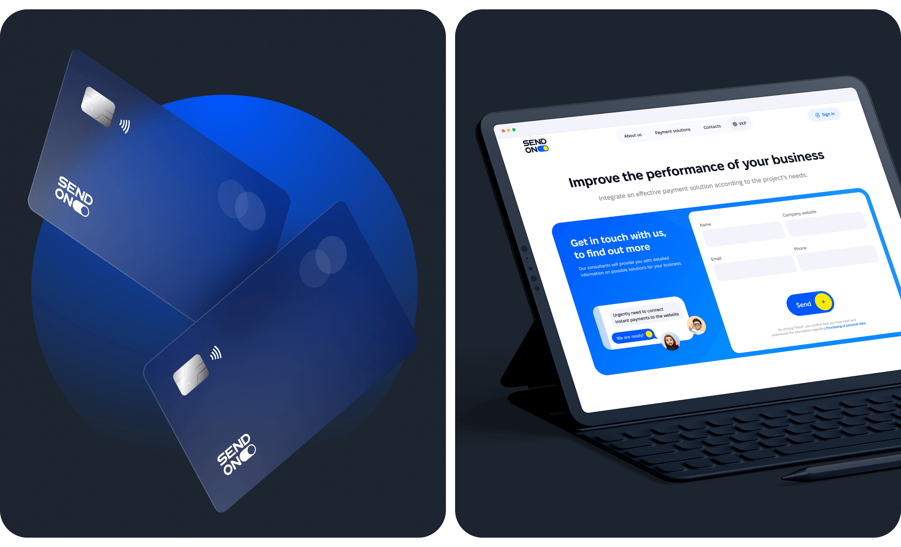 Goodface agency, case SendOn 10.png - UX/UI Design, website development and brand identity for an online payment service - goodface.agency