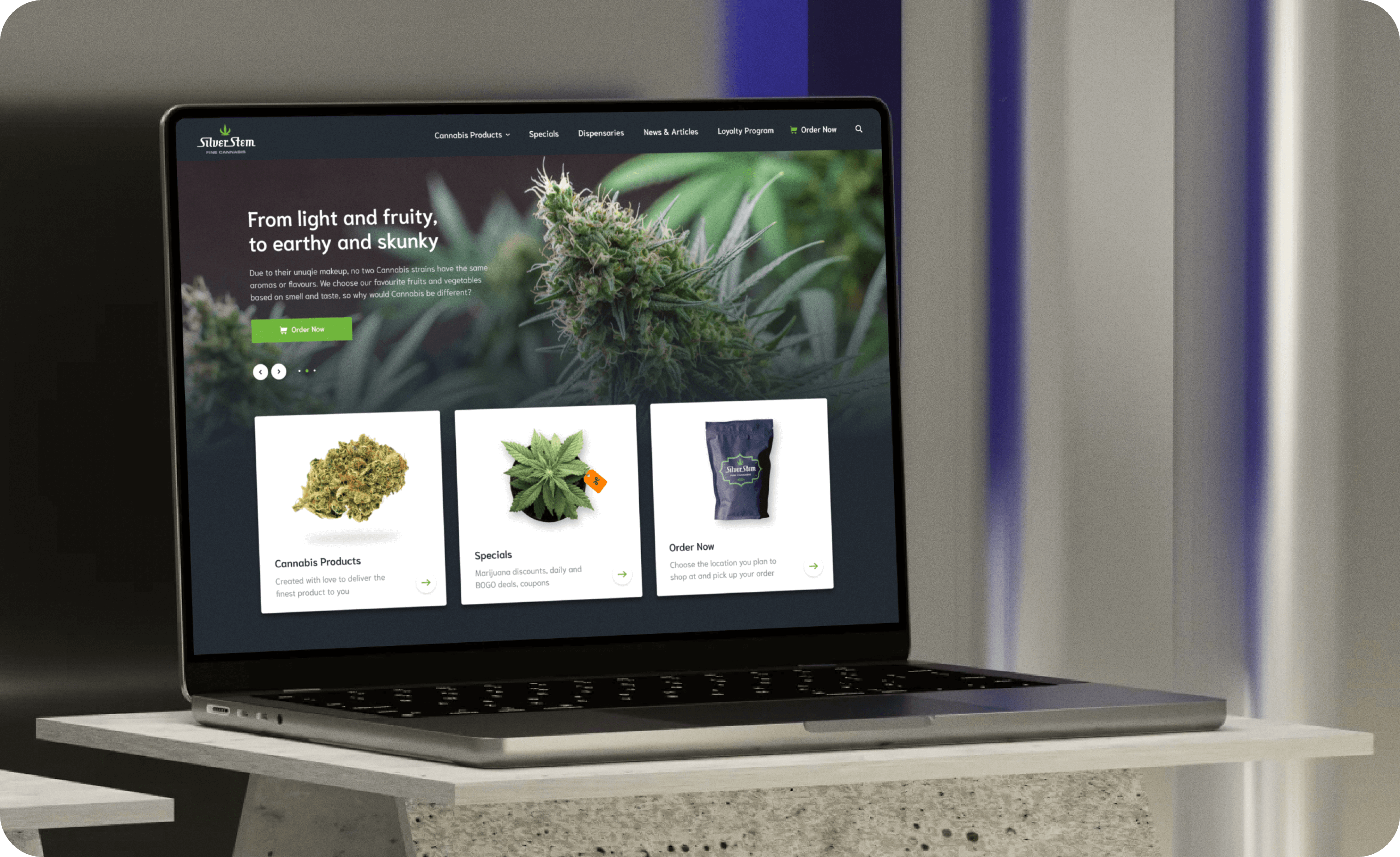 Goodface agency, case SilverStem.png - Design for large online store of medical cannabis in the USA - goodface.agency