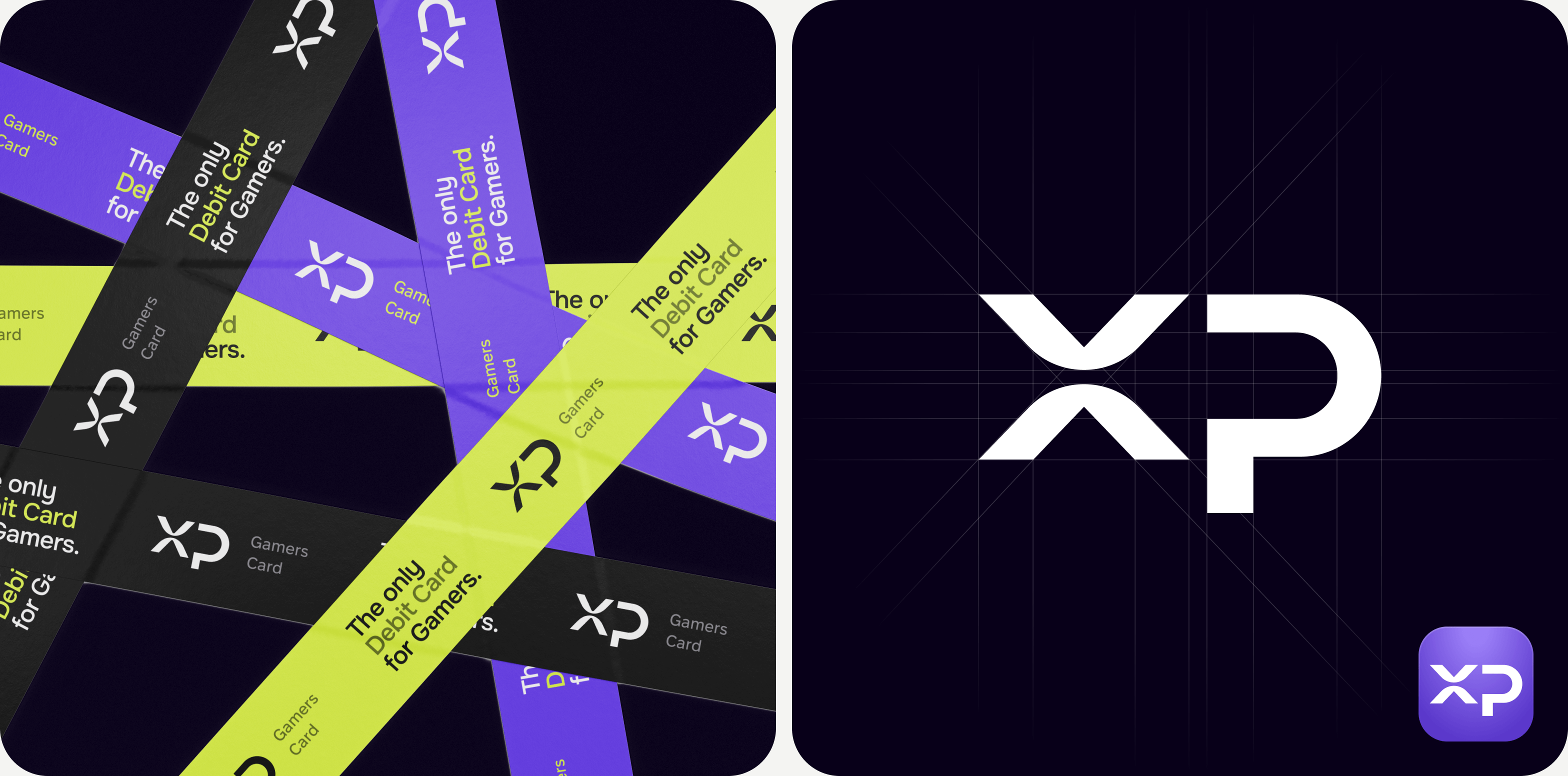 Goodface agency, case XP, logo & brand identity.png - XP games card project: Logo & brand identity design, UX/UI design and website development for a fintech startup in the esports industry – Goodface agency  - goodface.agency