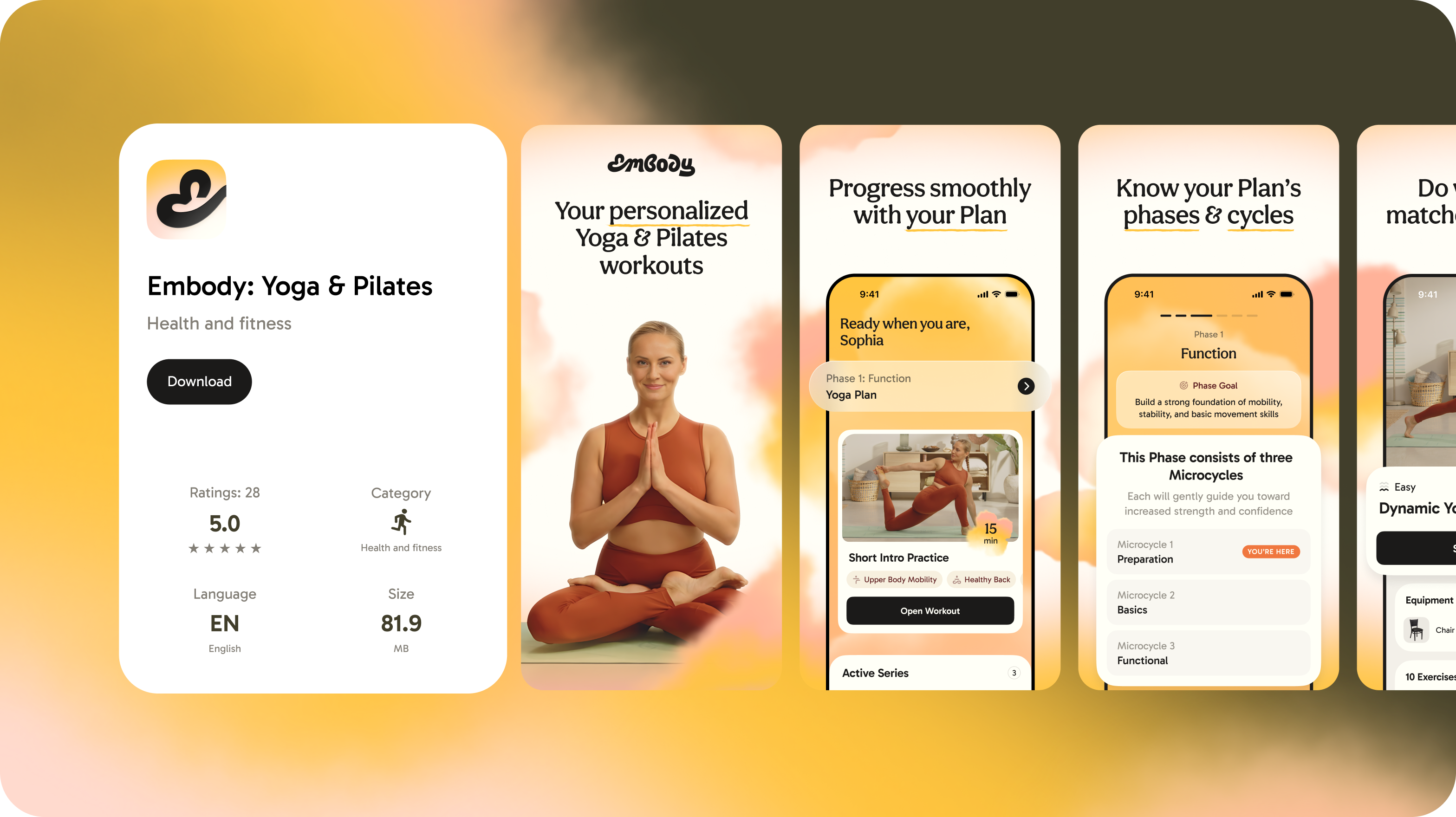 Embody: wellness app branding & product design – Goodface - goodface.agency