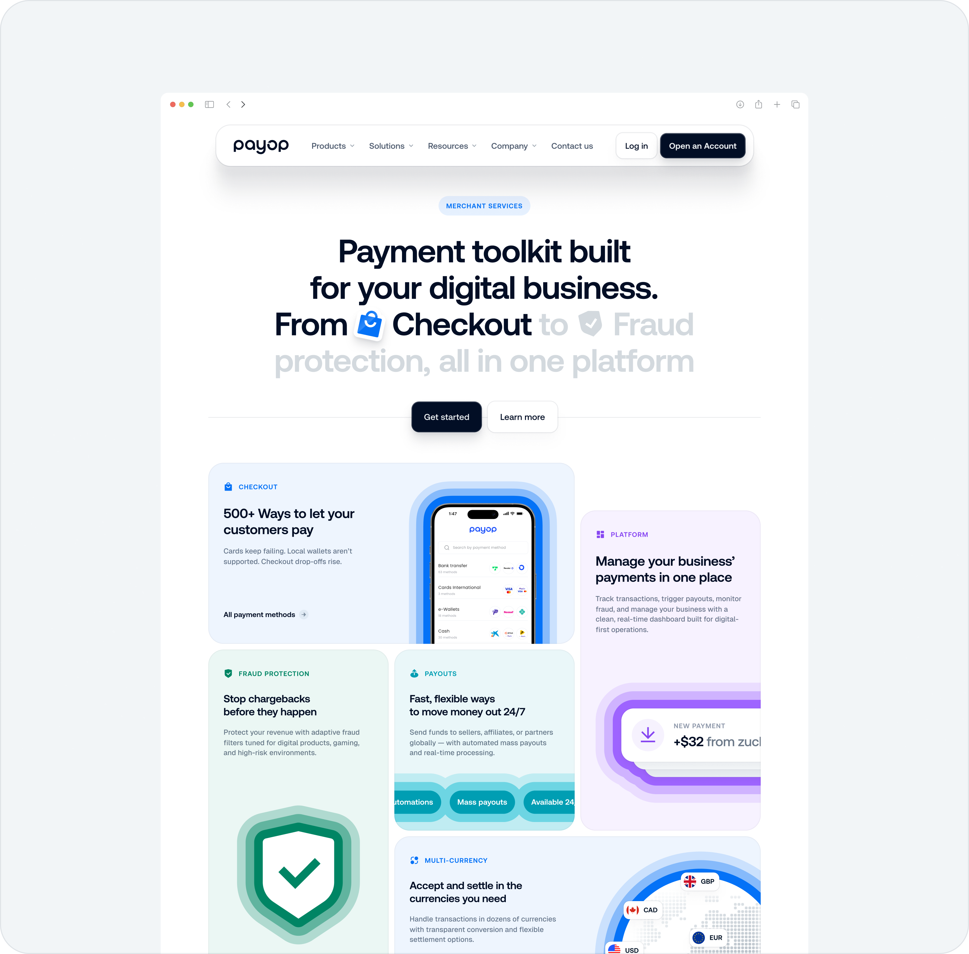 Payop: FinTech Website redesign & UX/UI design  – Goodface - goodface.agency